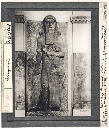 Vorschaubild Louvre. Kollossalstele des Gilgamesch aus Chorsabad. Zeit Sargons I. Diasammlung
